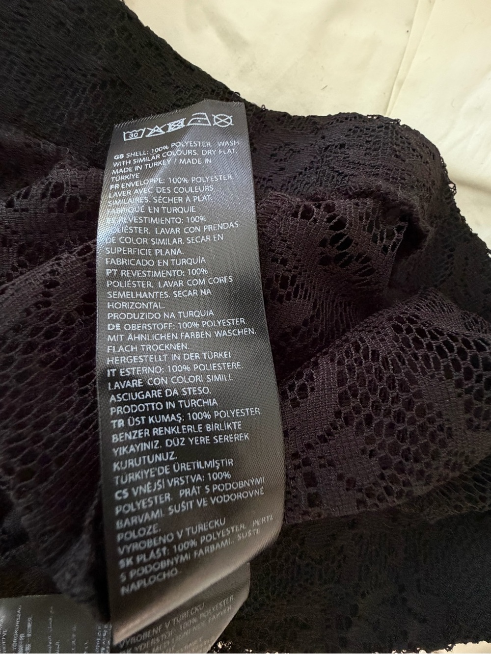 Nakd Women's Black Lace Wide-Leg Pants - Picture 6 of 6
